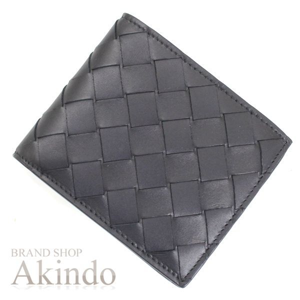 新品未使用Bottega Veneta ブラック 二つ折り財布 新品・未使用 