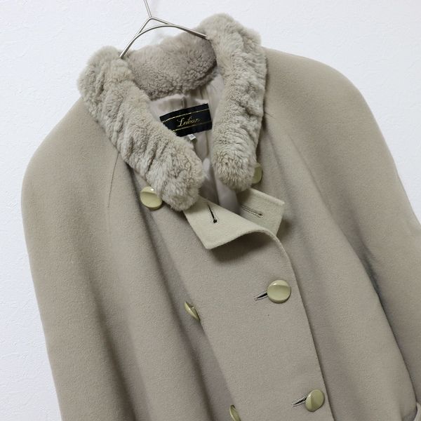 レリアン Leilian コート ファー ロング カシミヤ ダブル w971567n