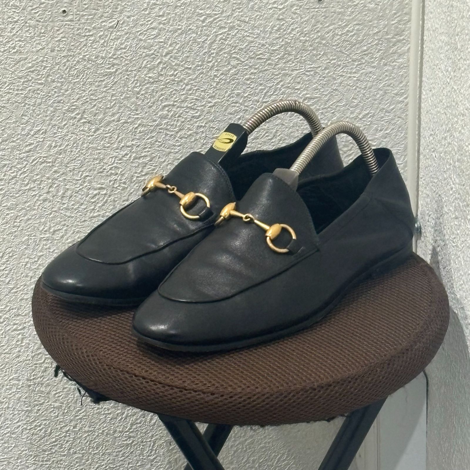 GUCCI グッチ ブリクストン レザー ホースビット ローファー 5 1/2