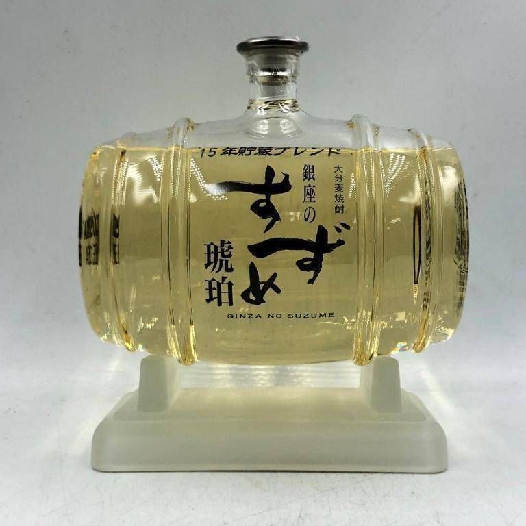 八鹿酒造 麦焼酎 落ち着か 銀座のすずめ 琥珀 1.8L瓶 1800ml×6本