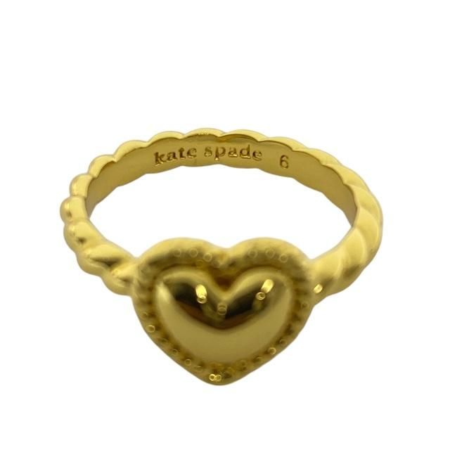 kate spade ケイトスペード 指輪 リング アクセサリー 小物 ハートモチーフ GP ゴールド 12号
