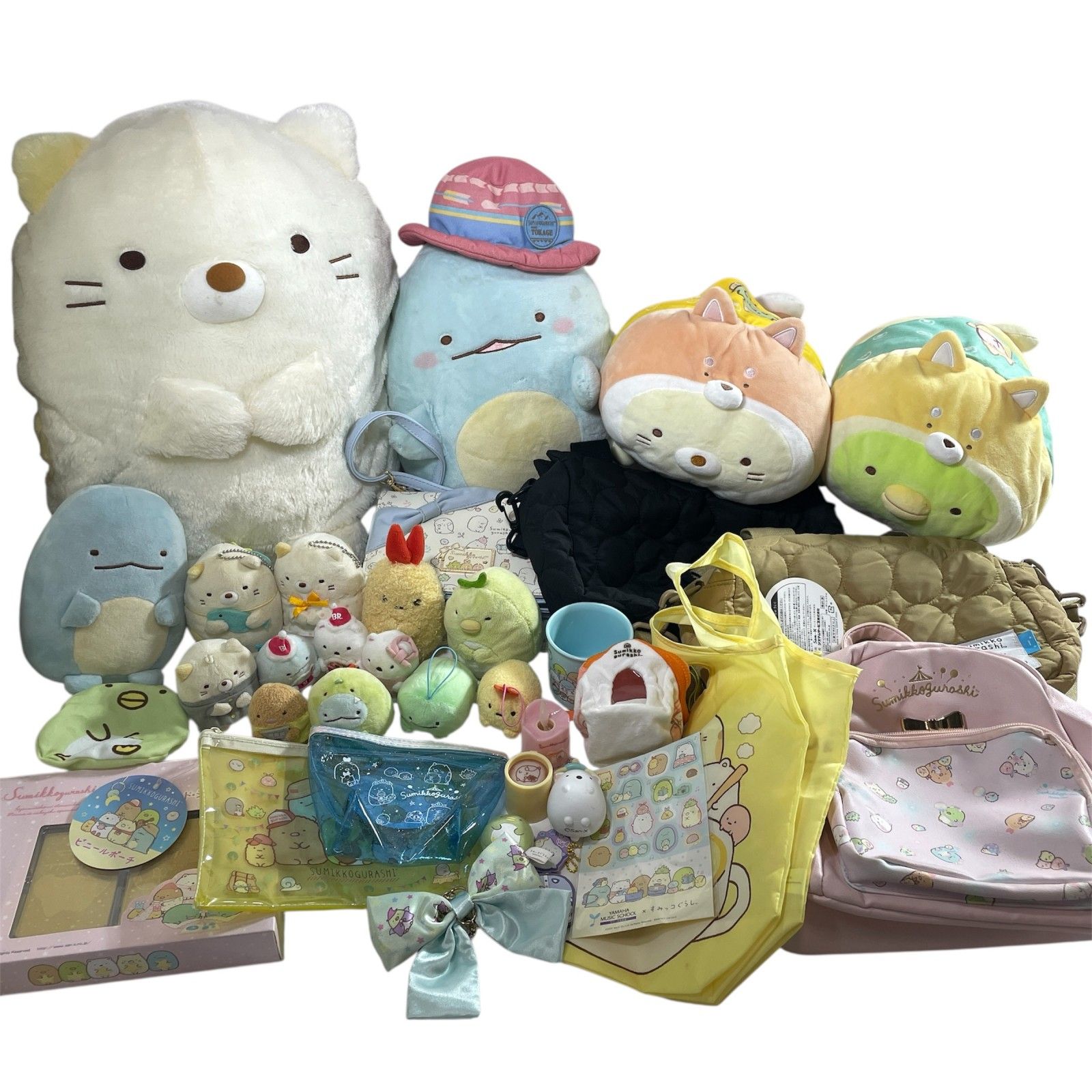 すみっコぐらし グッズ 33点 まとめ商品 ショルダーバッグ リュック てのりぬいぐるみ マスコット トランプ など 3.6kg