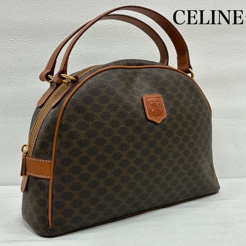 CELINE - CELINE セリーヌ マカダム ボストンバッグ
