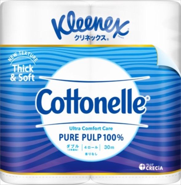 【まとめ買い-10点セット】クリネックス　コトネル　４ロール（ダブル） 【 日本製紙クレシア 】 【 トイレットペーパー 】