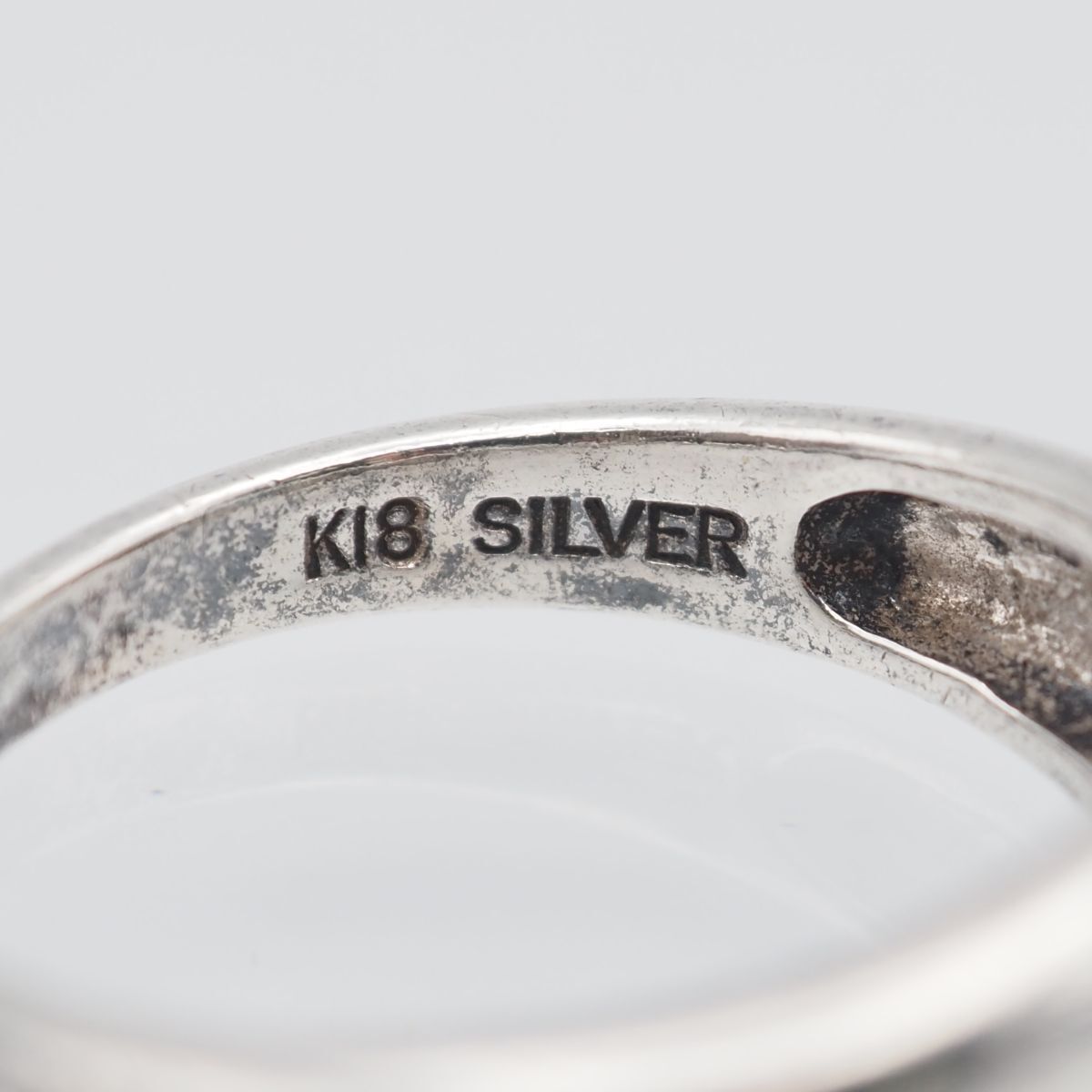 天使の卵 リング ブルートパーズ 12号 K18 SILVER B264 天使の卵 K18 SILVER刻印 リング ブルートパーズ デザイン
