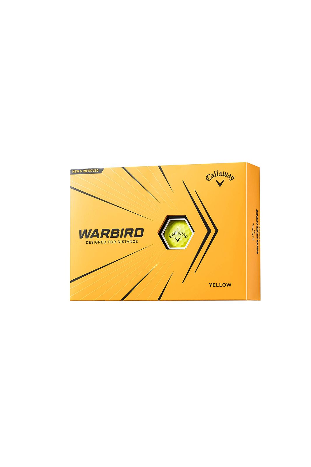 キャロウェイ (Callaway) ゴルフボール WARBIRD YLW 2021 1ダース(12個入り) 2ピース イエロー [イエロー] [2021年モデル] [単品]
