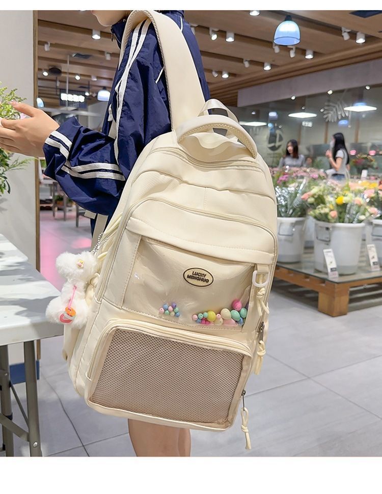痛バッグ 痛バ リュック ヲタバ レディース バック 缶バッジ 透明バッグ 大容量 クリアバッグ カバン 推し活 バック