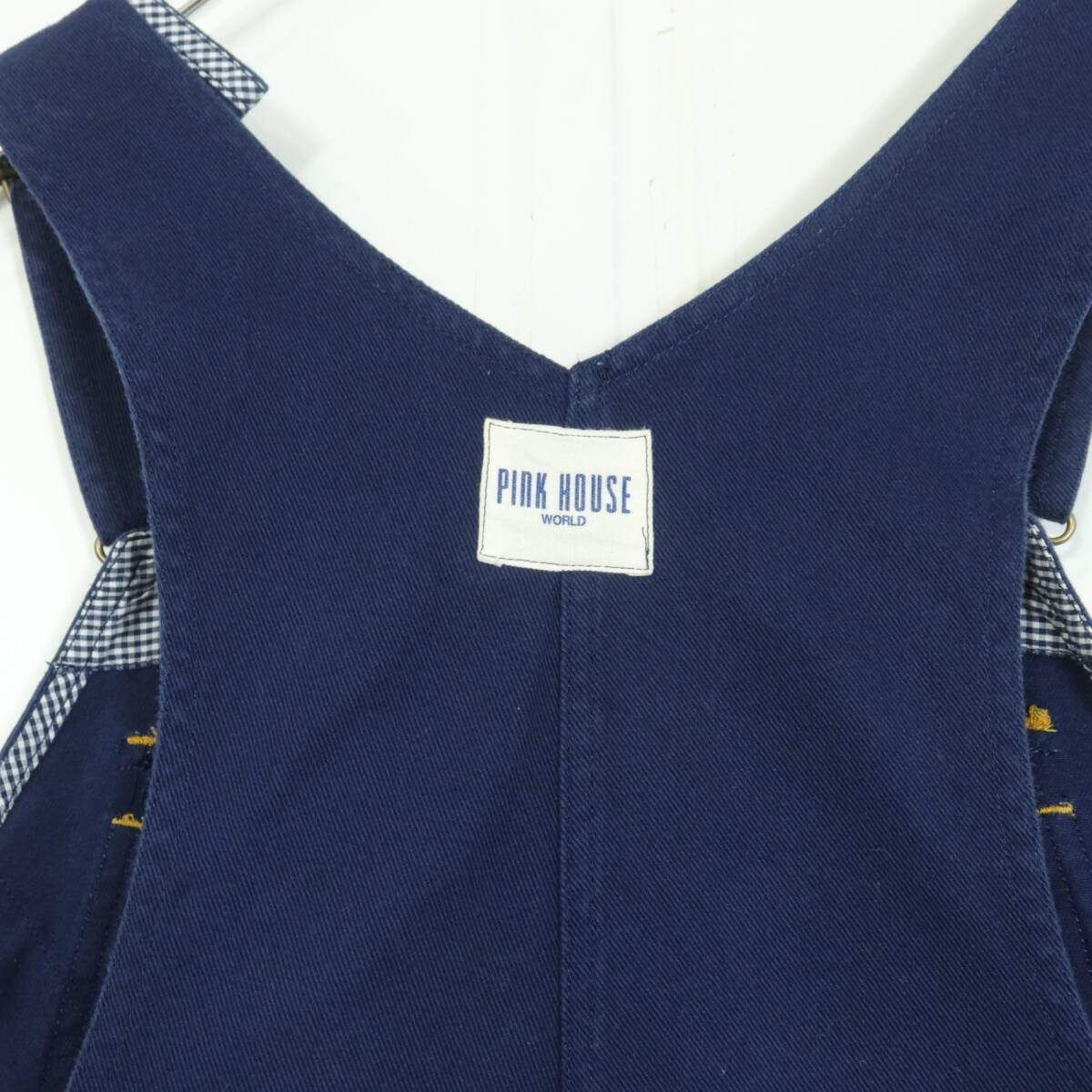 ピンクハウス☆くまさんの刺しゅう たっぷりワッペンが可愛い！ 膝丈