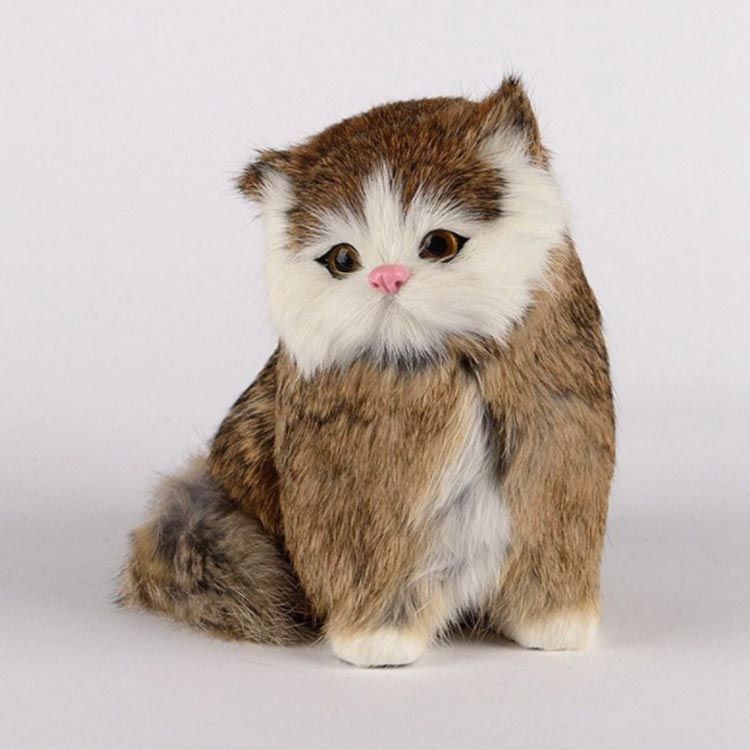 本物そっくり リアル 猫のぬいぐるみ お座り ねこ ラビット