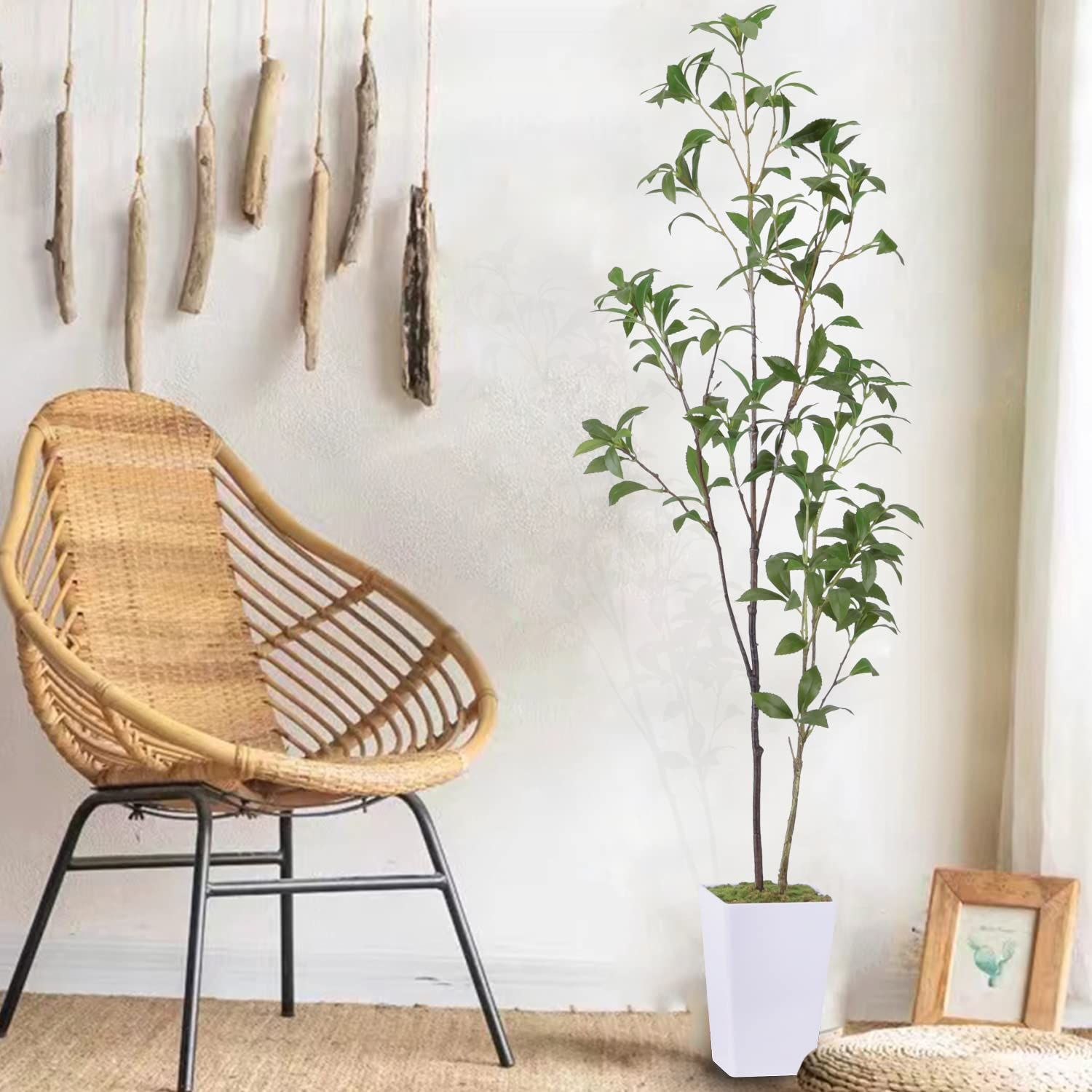 ピッタリの 在庫 鉢植え オフィス 屋内 空気清浄 光触媒 植木 造花 観葉樹 馬酔木 高さ110cm アセビ 人工観葉植物 フェイクグリーン