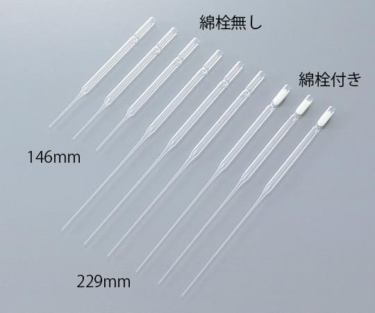 新品・在庫限即納】パスツールピペット 綿栓無 229mm 144本/箱×5箱5