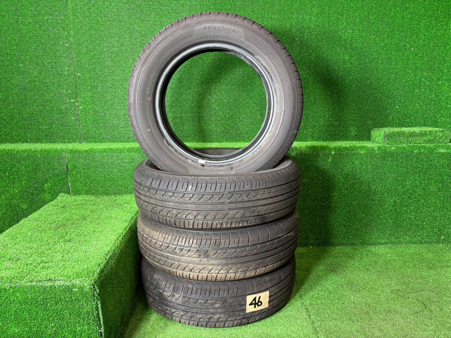 YOKOHAMA PRACTIVA プラクティバ 155|65R13 73S サマータイヤ 4本セット 2025年製 残溝約6.3mm 軽自動車用