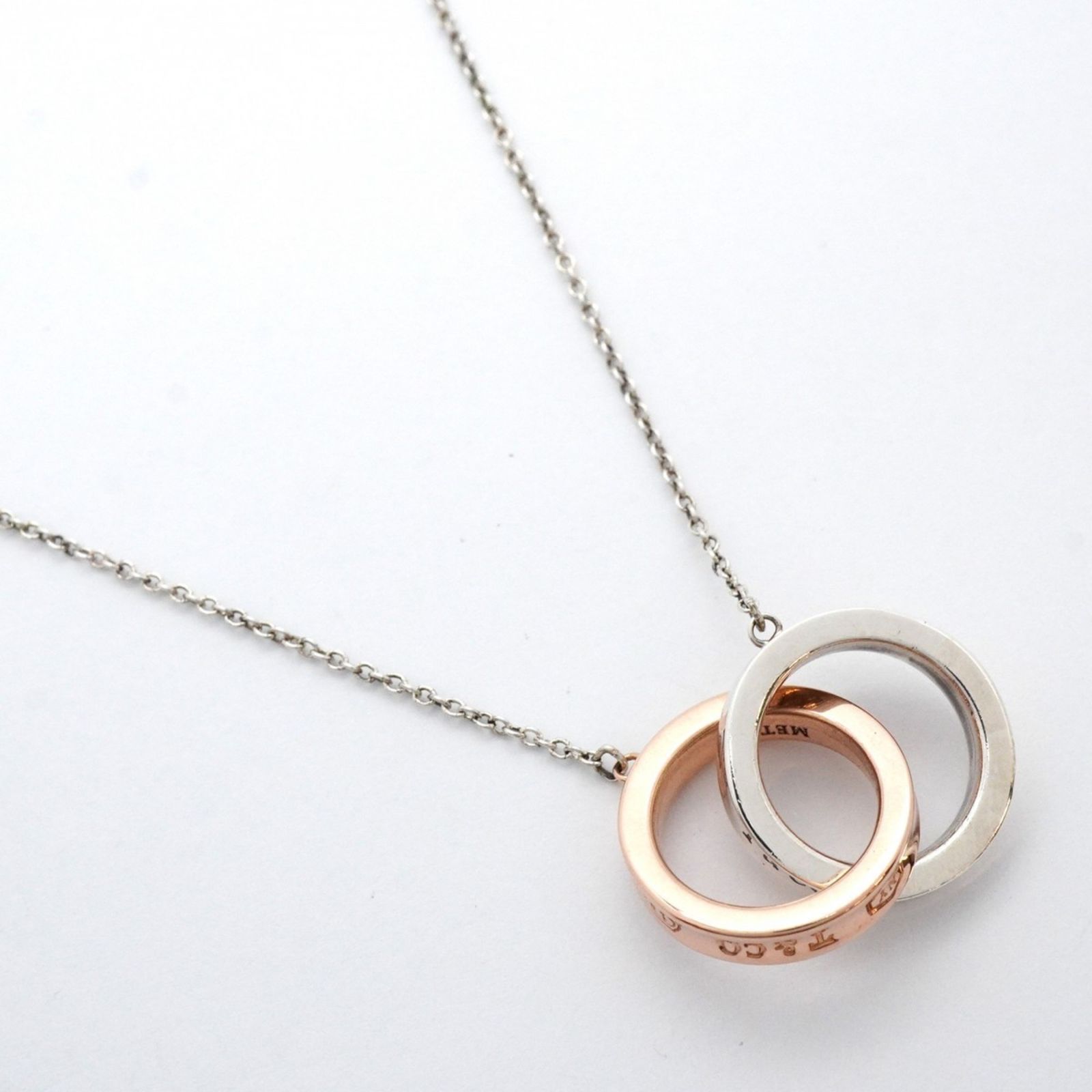 ティファニー Tiffany ティファニー ネックレス インターロッキング シルバー925 ルベドメタル ローズゴールドレディース P1344787