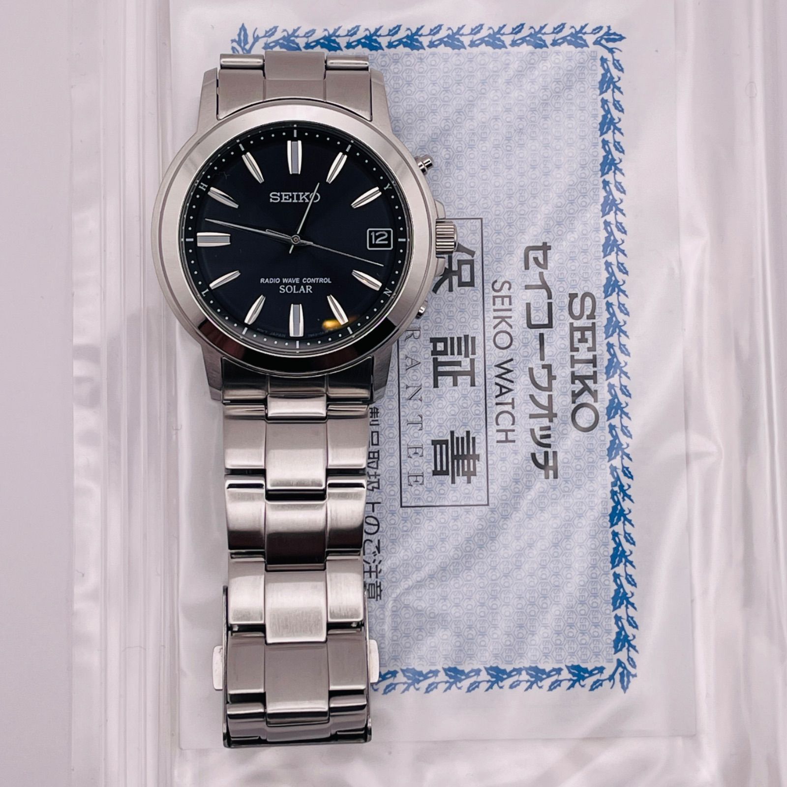 T481）美品 正常稼動 SEIKO セイコー 電波ソーラー SELECTION 