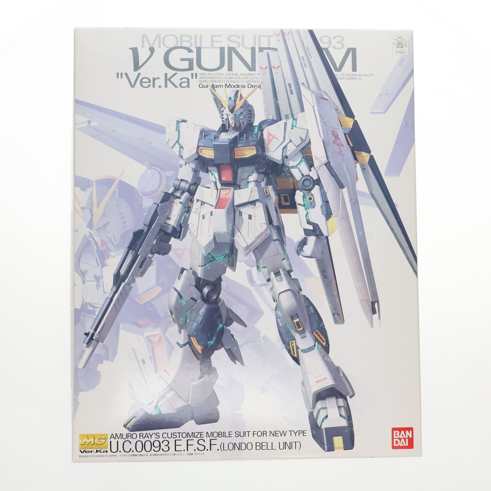 BANDAI - プレミアムデカール無し MG 1/100 RX-93 νガンダム Ver.Ka 機動戦士ガンダム 逆襲のシャア プラモデル(0178604) バンダイ プレミアムデカール無し MG 1/100 RX-93 νガンダム Ver.Ka 機動