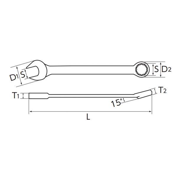 KTC 京都機械工具 コンビネーションレンチ 34mm JAN付 MS2-34-F