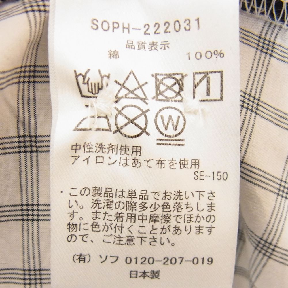 SOPHNET. ソフネット SOPH-222031 PATCH WORK BIG B.D SHIRT SOPHNET. ソフネット SOPH-222031 PATCH WORK BIG B.D SHIRT
