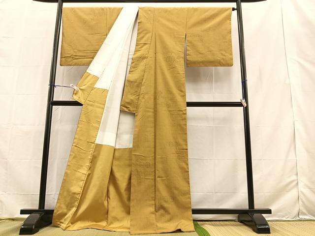 平和屋着物＊夏物 紗紬 亀甲文 正絹 逸品 AABA6505jd