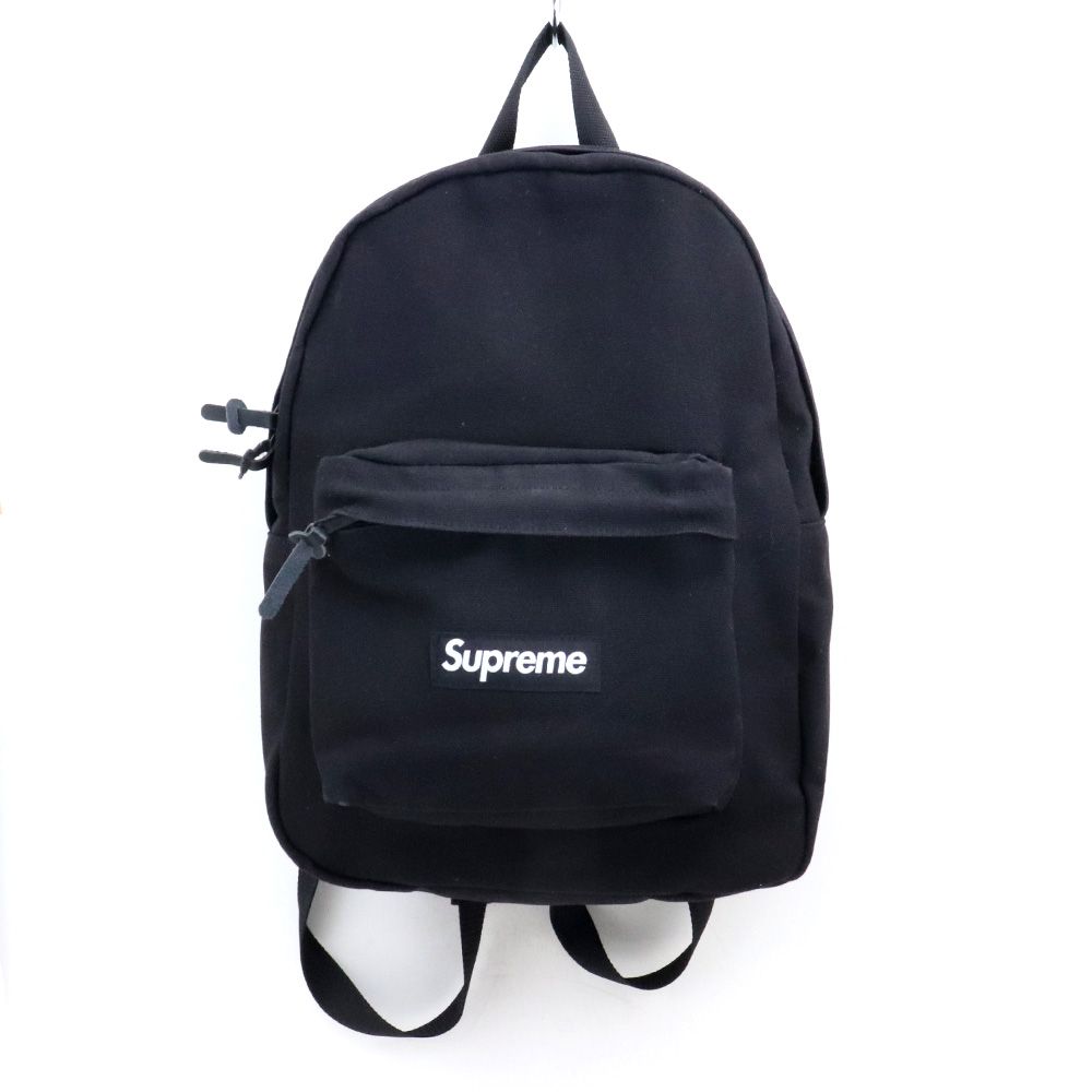 SUPREME Canvas Backpack black - メルカリ