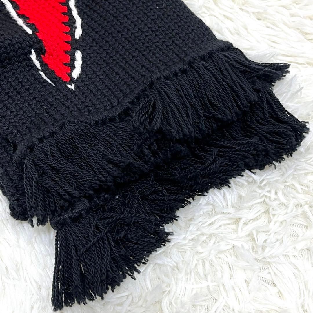 BLACK PRADA プラダ マフラー イナズマ サンダー メンズ ブラック 黒