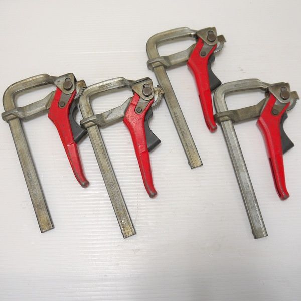 BESSEY ベッセイ ワンタッチレバークランプ GH16 ラチェット式レバー型 GH型 開き160mm 4丁セット 4個セット ≡DT6532