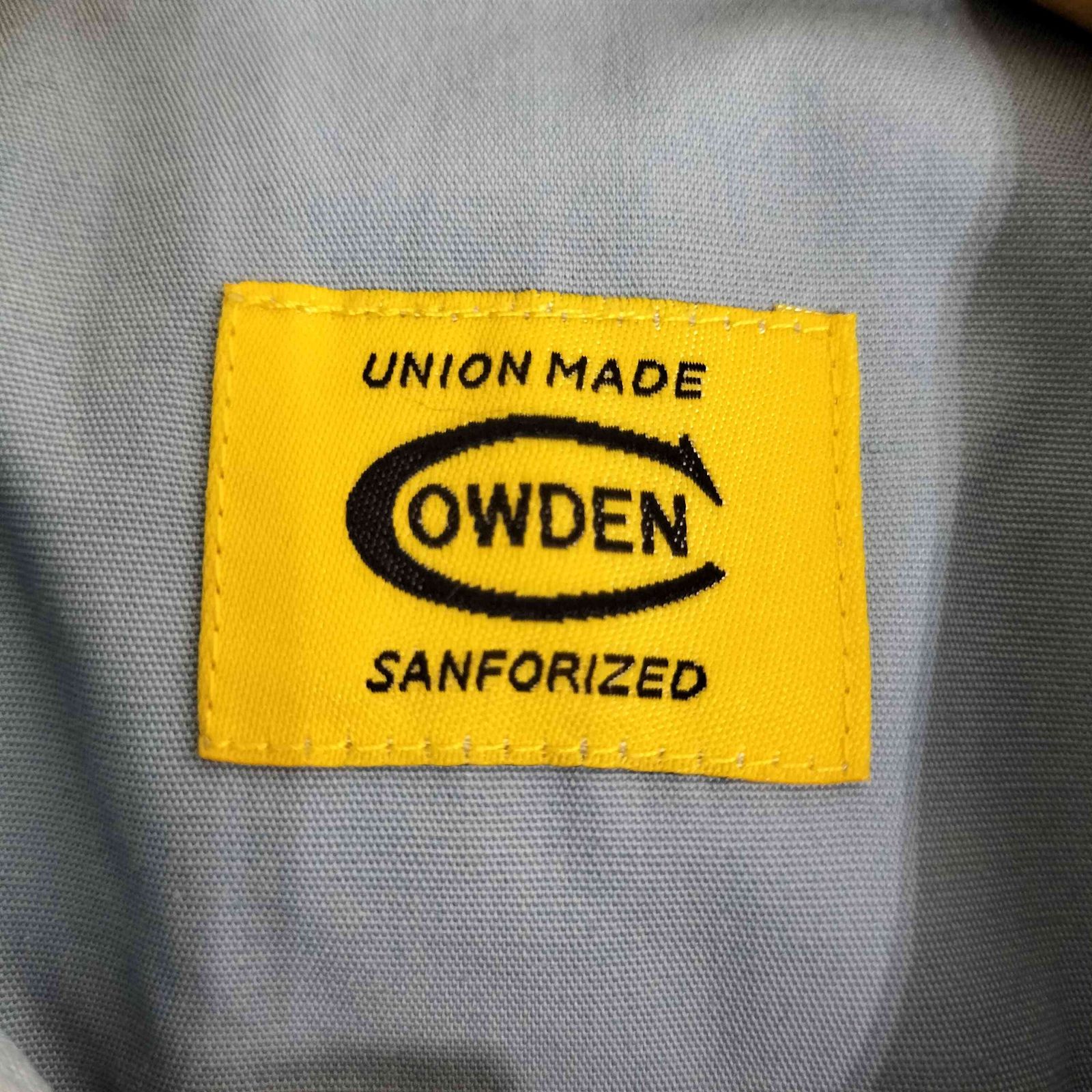 新品同様　COWDEN カウデン TC平織 フィッシングシャツ サイズ L 黄色 新品同様 COWDEN カウデン TC平織 フィッシングシャツ サイズ L