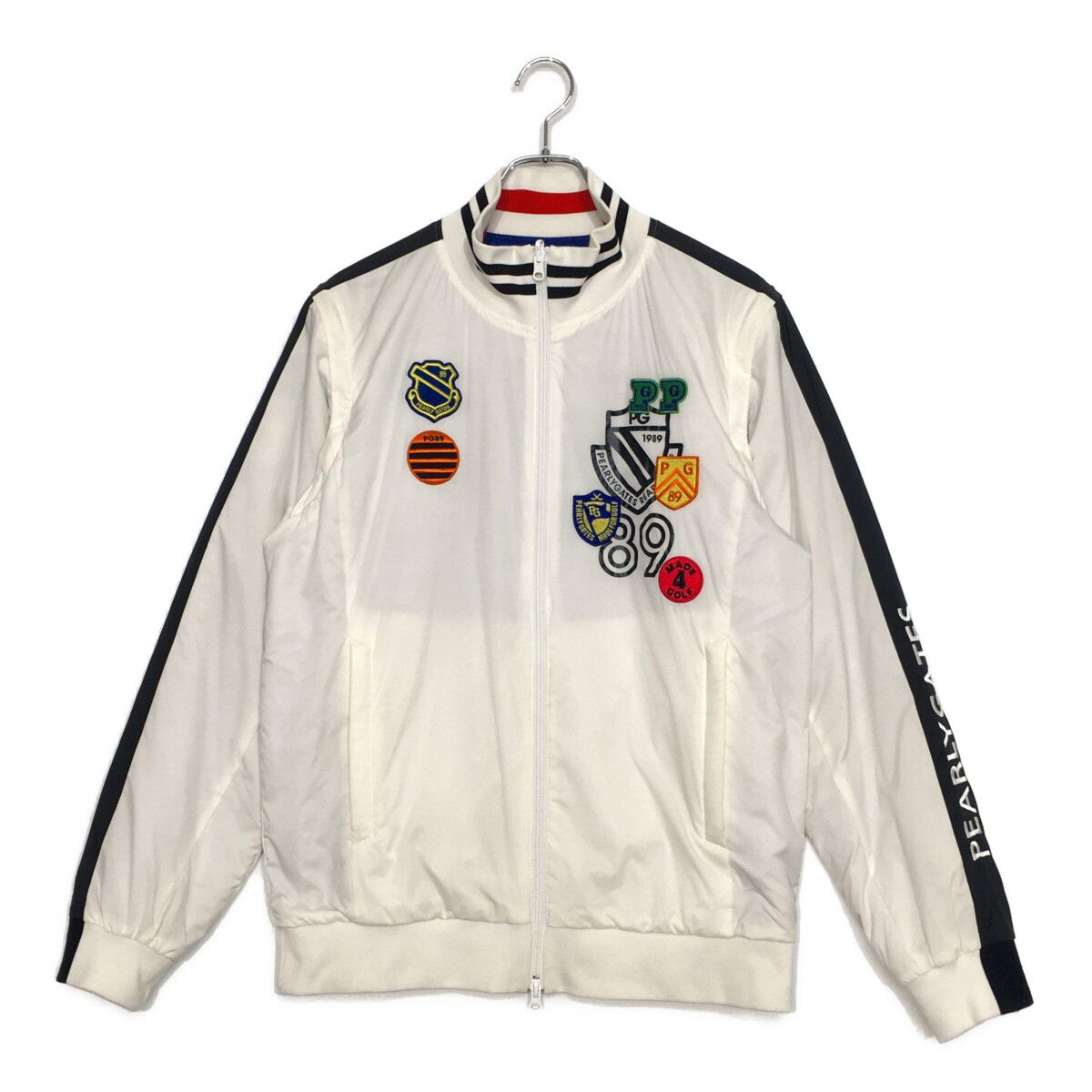 メンズ パーリーゲイツ PEARLY GATES ブルゾン 5 L 白|青 中綿 リバーシブル 4WAY