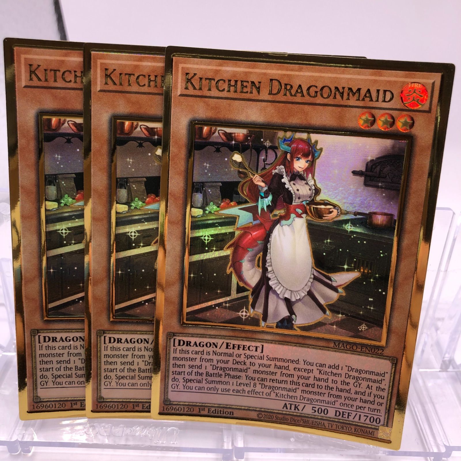 遊戯王 - 遊戯王　英語版　ドラゴンメイド　ティルル　チェイム　シークレットレア ドラゴンメイド・ティルル シークレットレア 1st Edition（英語