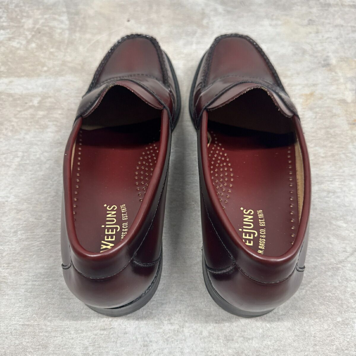 新品未使用】G.H.BASS LOGAN (ローガン) BURGUNDY 【幅狭 Width:D 