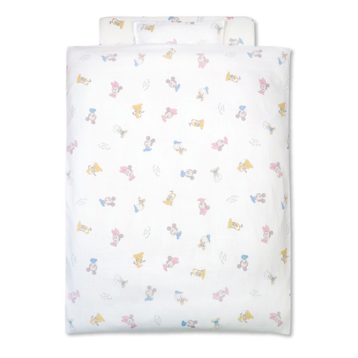 un doudou ディズニー ベビー布団セット 13点セット 70×120cm ベビーミッキー オーガニックコットン ダブルガーゼ ベビー用品 新生児 全部洗える 出産準備 出産祝い ギフト RF NZ1123