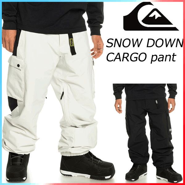 新品未使用　QUIKSILVER クイックシルバー　カーゴパンツ　白 Quiksilver（クイックシルバー） 45%off スノーボードウェア メンズ
