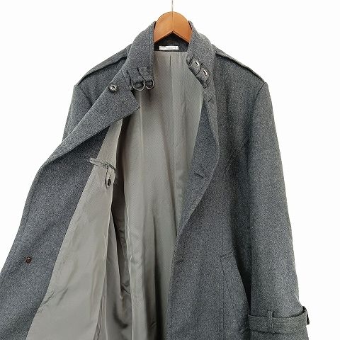 MEN'S TENORAS グレー ウールコート ティノラス MEN'S TENORAS カシミヤ混 ウール コート L グレー