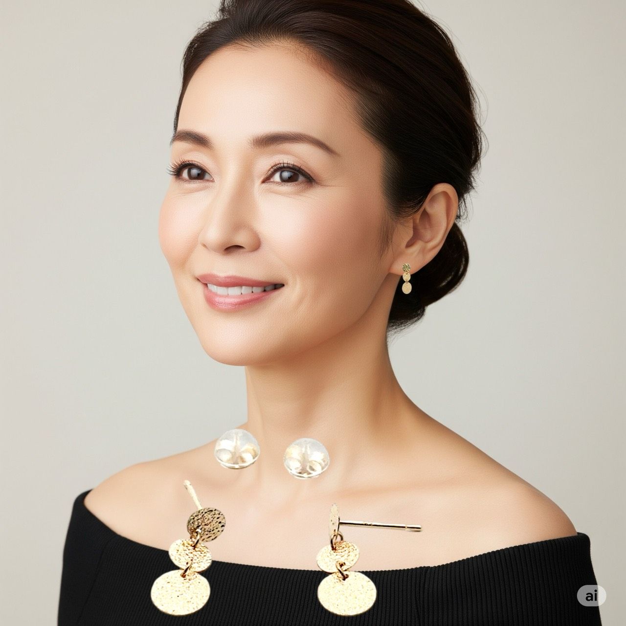 揺れるたび 光をまとう 煌めきのドロップピアス