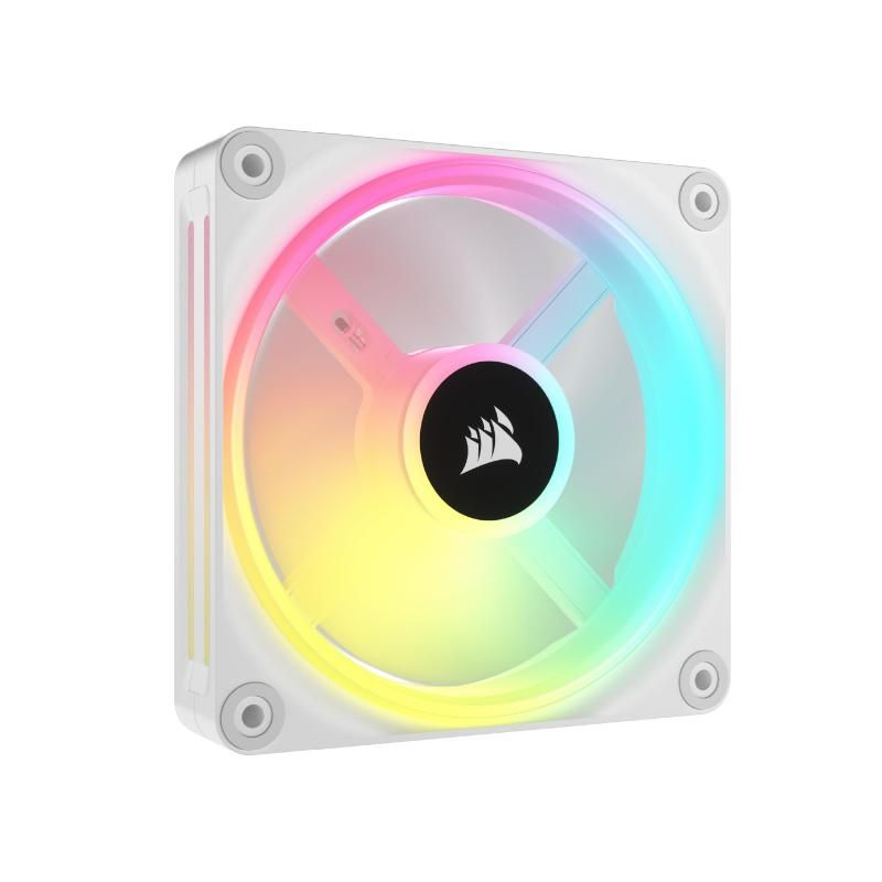 CORSAIR iCUE LINK QX120 RGB 拡張キット White 120mm PWM RGB PCケースファン ファン1個 iCUE LINKコネクタ付属 CO-9051005-WW