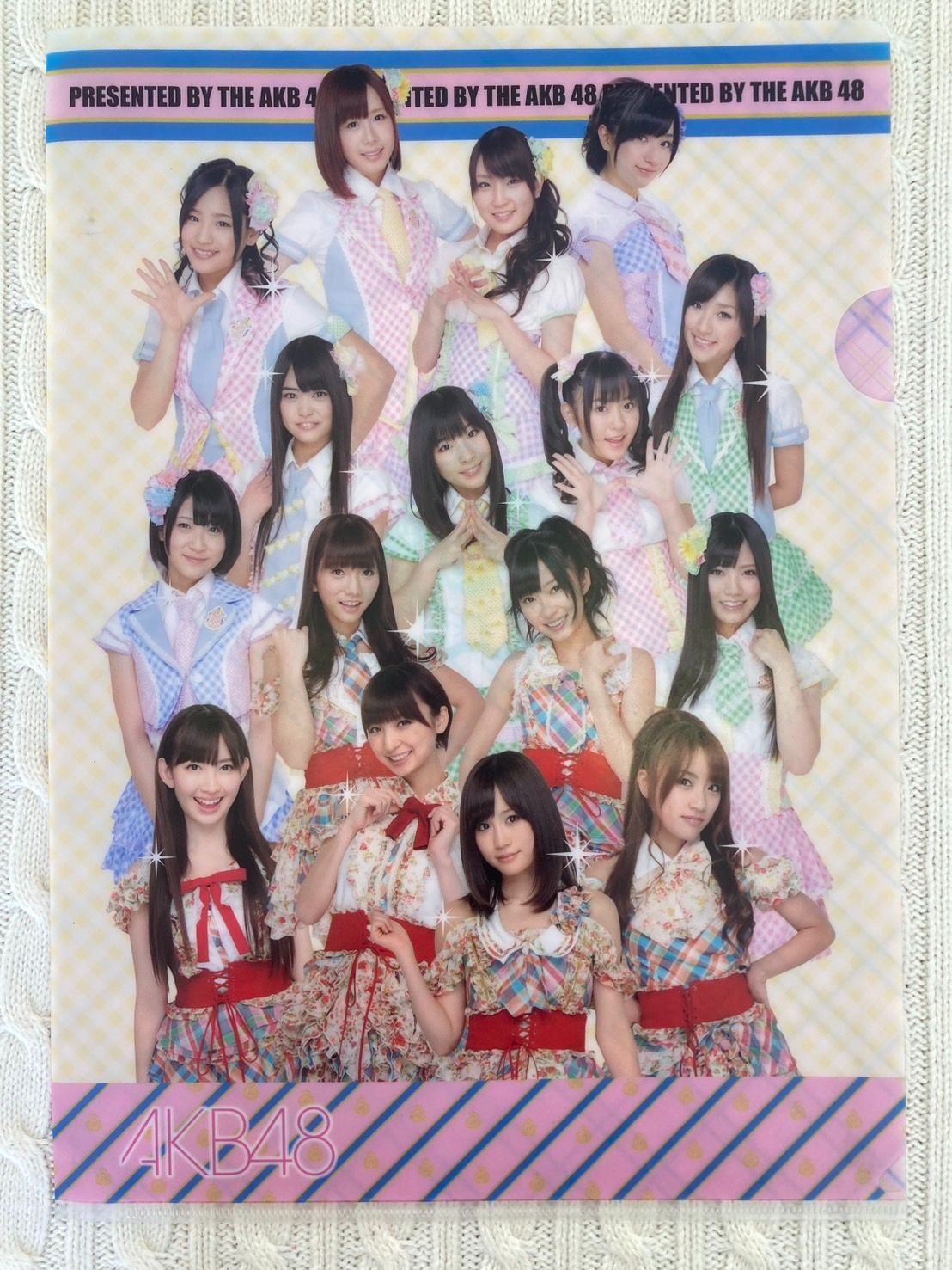 AKBクリアファイル&シール AKB48クリアファイル 小嶋陽菜・柏木由紀・渡辺麻友・島崎遥香
