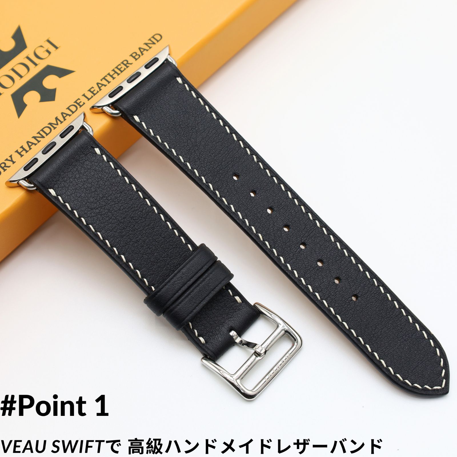 MODIGI アップルウォッチ レザーバンド 本革ベルト AppleWatch9