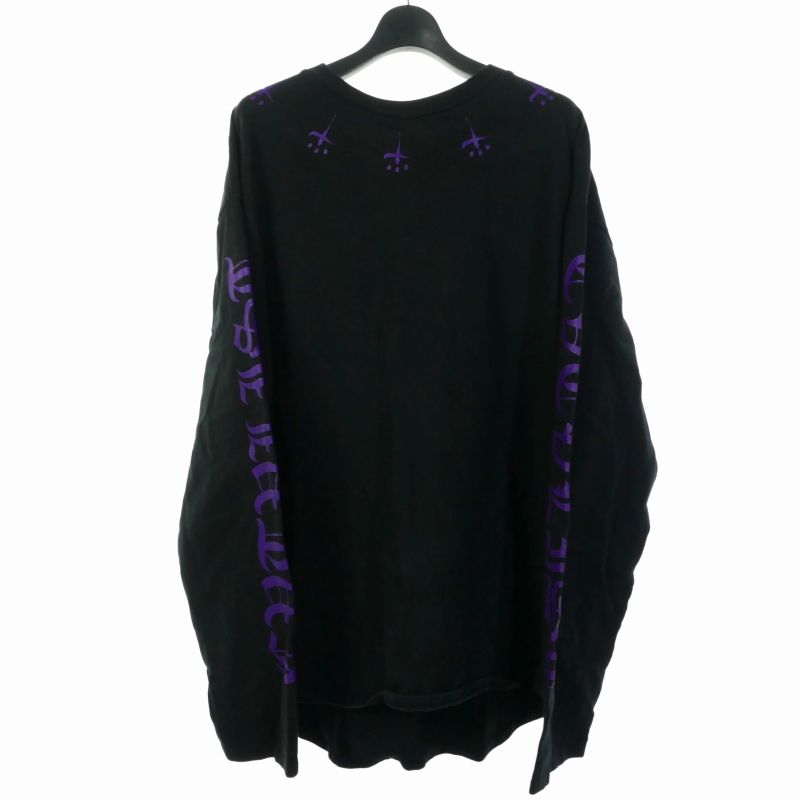 カタリスト CVTVLIST 名古屋店 ロゴプリント クルーネック Tシャツ 長袖 1 ブラック 黒 2101090303