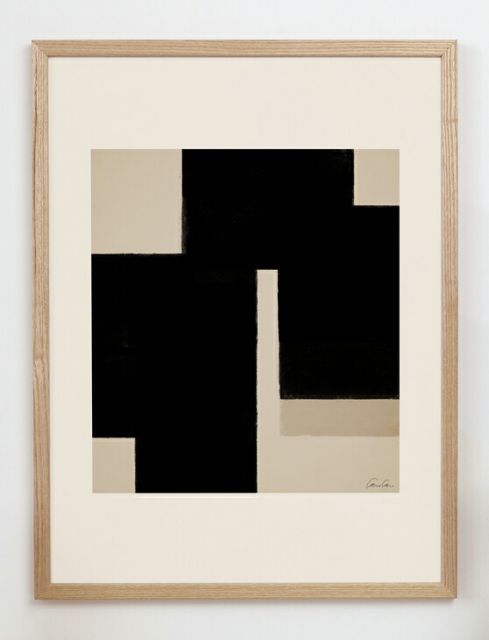 CARO CARO PRINTS | Black Abstract Art Print (ABST-27) | アート