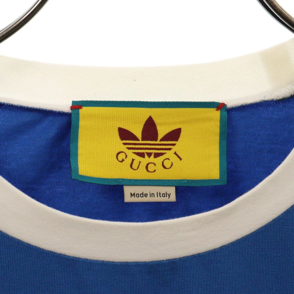 GUCCI (グッチ) ×ADIDAS アディダス フロントロゴ 半袖Tシャツ