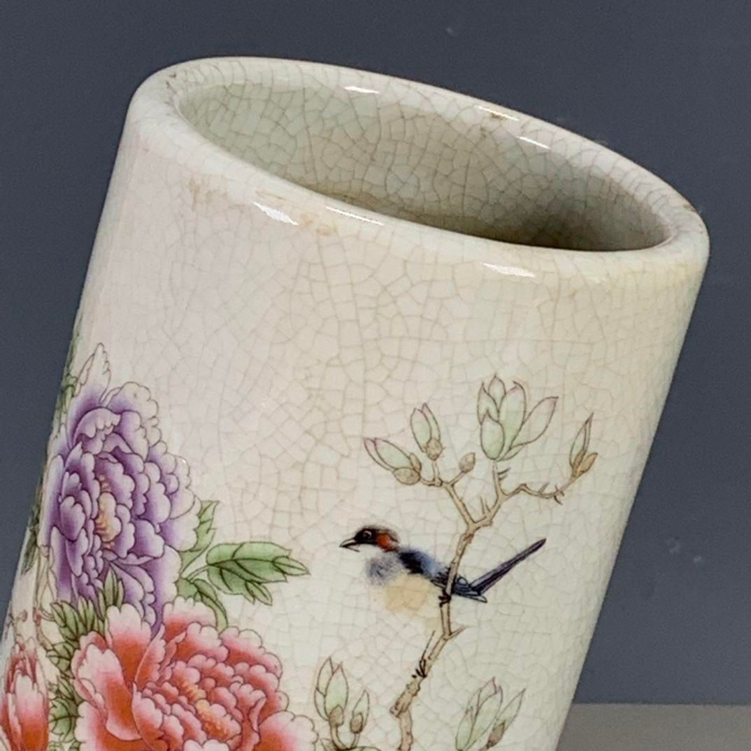 大清乾隆琺瑯彩四季瓜果双耳瓶磁花瓶 景徳鎮 陶磁器 装飾品 現代