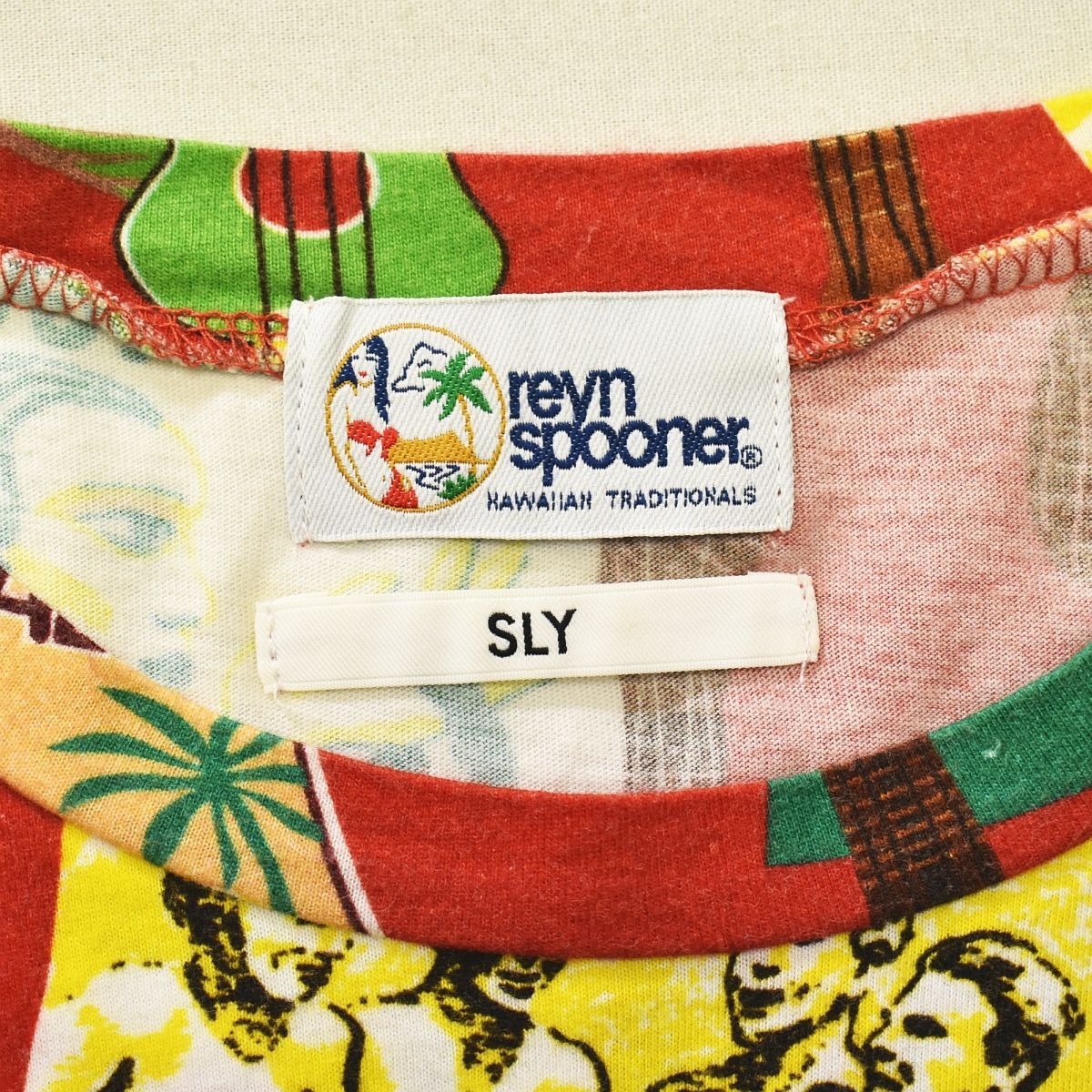 【コラボ】 SLY スライ x reyn spooner レインスプーナー アロハ柄 半袖 Tシャツ レディース ♪