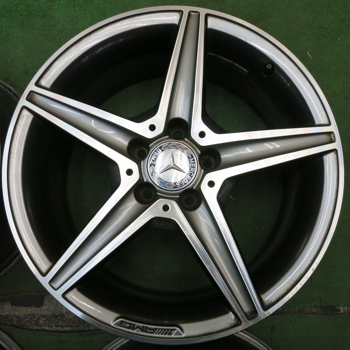 4本価格 ベンツ Cクラス W205 純正 AMG ホイール 18インチ 7.5J×18H2 8.5J×18H2 PCD112 5H 5092507HAホ