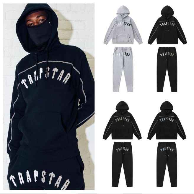 TRAPSTAR ブラックパーカーセットアップ 【公式通販】