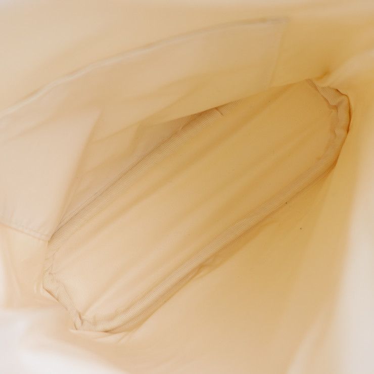 CELINE セリーヌ   ハンドバッグ  ナイロン PVC  ホワイト系   サークルロゴ ミニトート 【本物保証】