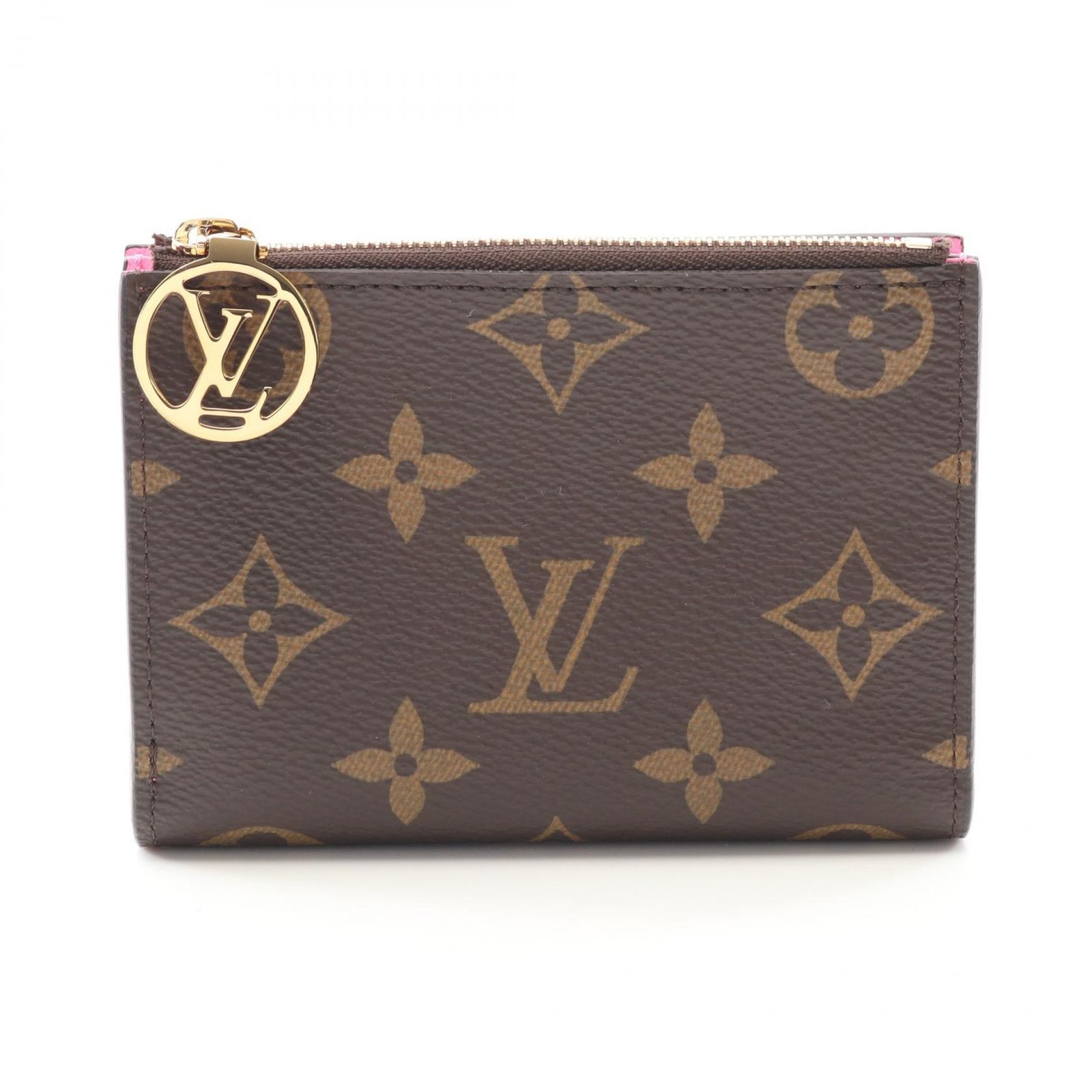 ルイ ヴィトン LOUIS VUITTON 二つ折り財布 ポルトフォイユ リサ グレナード M11380 ローズロリポップ PVCコーティングキャンバス ポルトフォイユ リサ レディース Used A