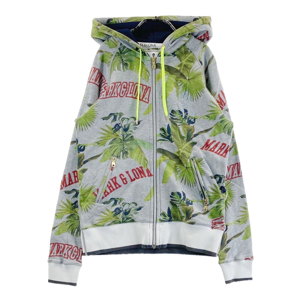 MARKu0026LONA マークアンドロナ ジップパーカー レオパード ロゴ GOLF