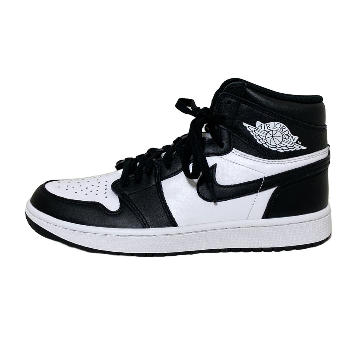 NIKE(ナイキ) スニーカー 27 メンズ新品同様  エアジョーダン 1 HIGH G DQ0660-101 白×黒 インソール取外し可/ハイカット/GOLF レザー
