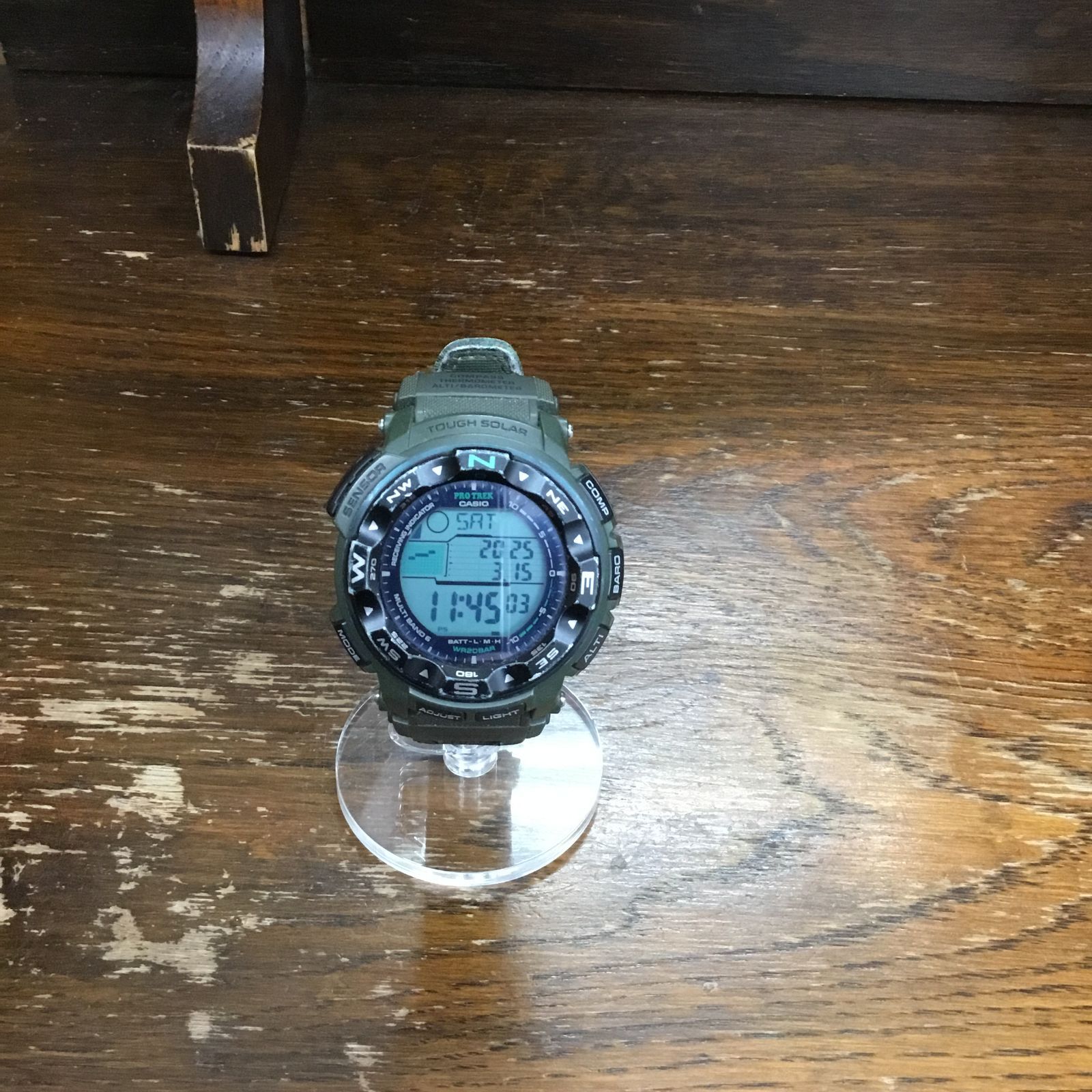 稼働品】 CASIO PROTREK PRW-2500B-3JF（レアモデル） グリーン カシオ 