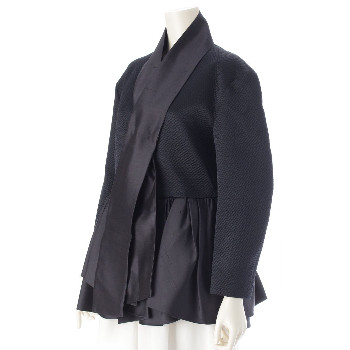 ドゥロワー タイ デザイン ノー チュニック ジャケット 6522-299-0746 ネイビー