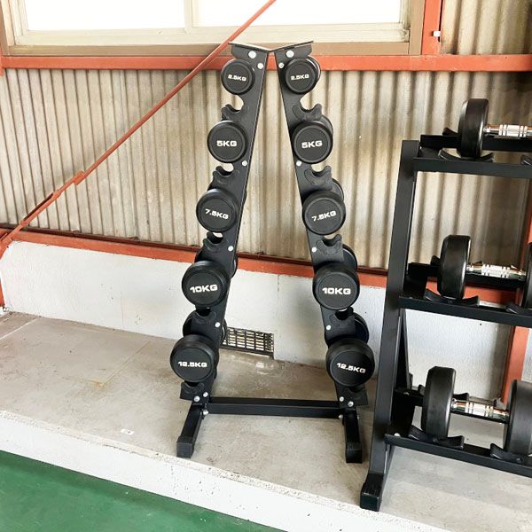 引取限定/配送不可/中古】ラバーダンベルセット ダンベル (12